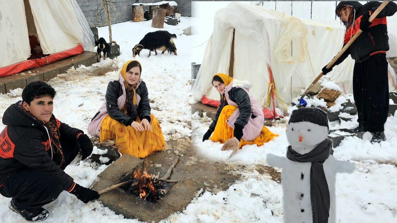 Heavy snow fell and Hassan wasn't there | Hassan's relatives helped Maryam.