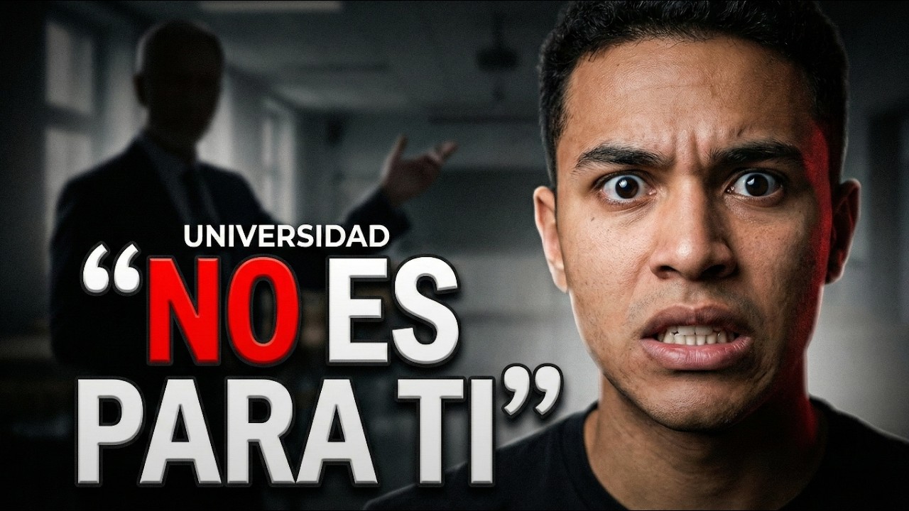 Me lo dijeron en la cara: “la UNIVERSIDAD no es para ti”