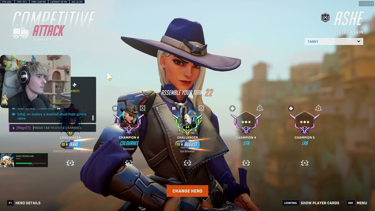 21 000 урона! Колорхекс доминирует в роли Эш — игровой процесс Overwatch 2, 20 сезон.