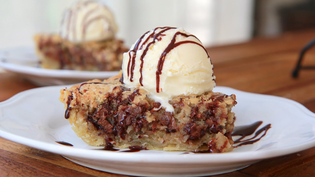 Deep Dish Chocolate Chip Cookie Pie