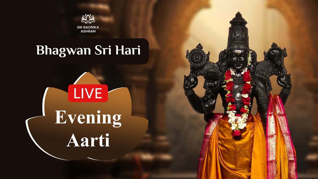 Sri Hari Aarti | Evening LIVE | 09 September 2025 | Sri Badrika Ashram