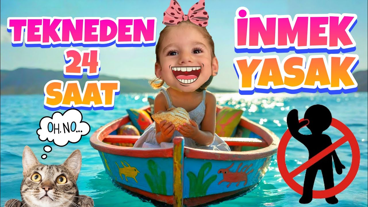 YAVRU KEDİYLE BİRLİKTE TEKNEDE 24 SAAT KALMAK ‼️ İNMEK YASAK ‼️