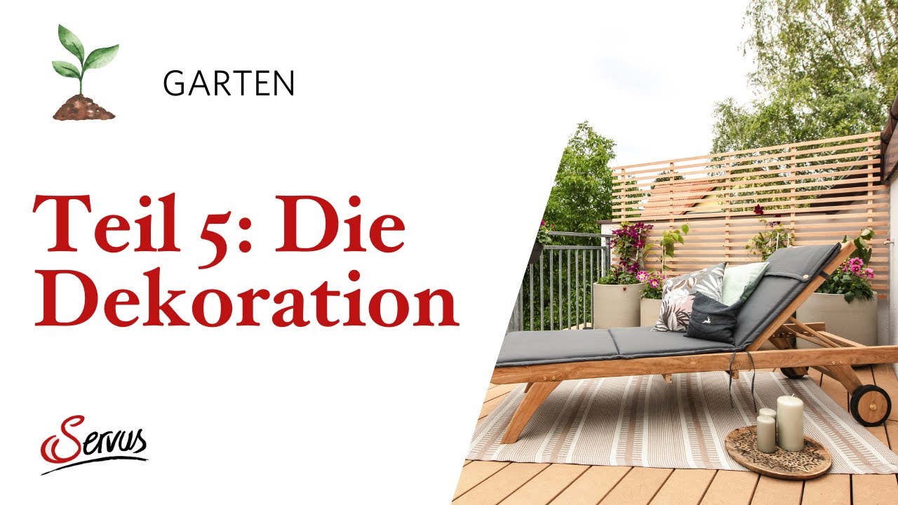 Terrasse gemütlich dekorieren