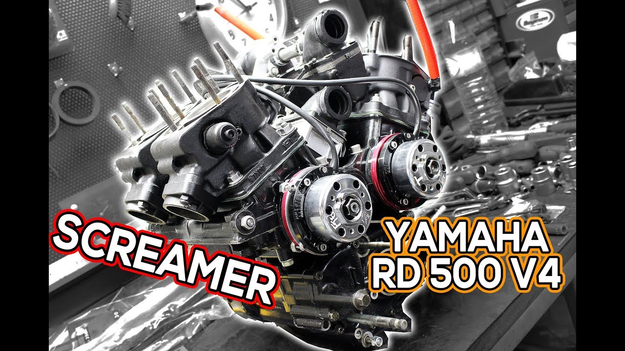 YAMAHA RD 500 V4 Screamer engine Walk-around