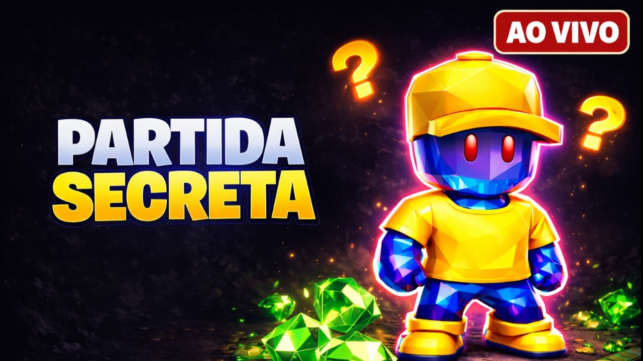 😱 PARTIDA SECRETA AO VIVO! VALE GEMAS? 💎🔥