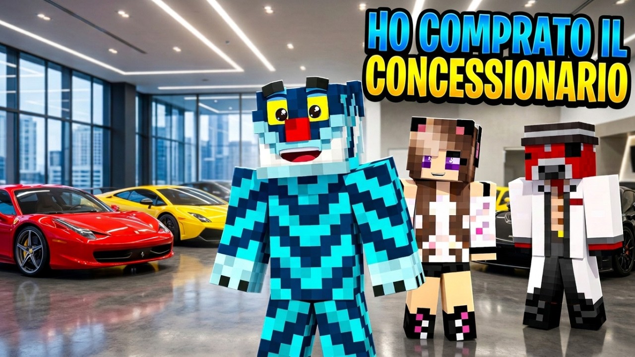 HO COMPRATO IL CONCESSIONARIO! VITA SU MINECRAFT!