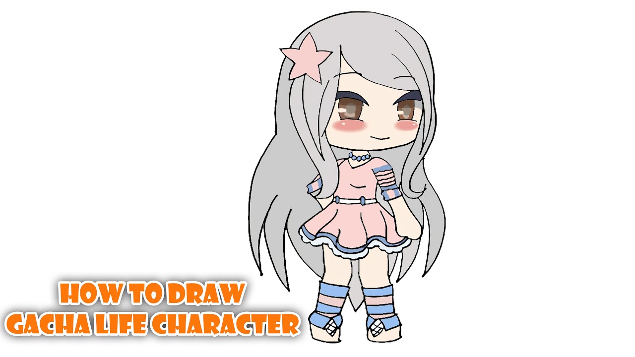 How to Draw Gacha Life Character | easy drawing Step by step