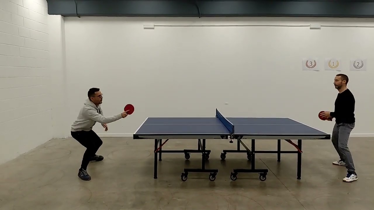 Ping pong Copa Champions Neo Peques Cup 25-26 J-3 G-A 12-12-25 Oscar Villa 21 Jose Sanchez 18