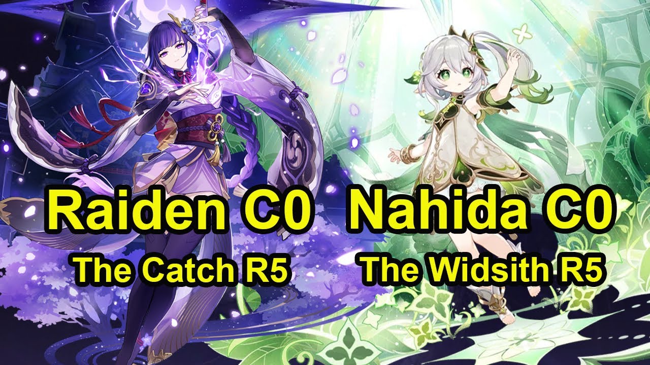 [Archon] Raiden C0 Hypercarry & Nahida C0 Quickbloom Spiral abyss floor 12 genshin impact