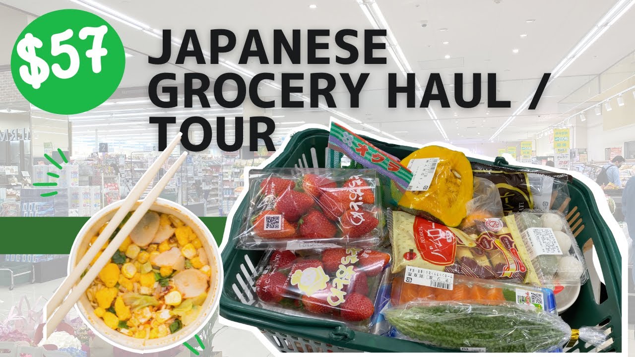 Huge Japanese supermarket! Japanese grocery tour and food haul