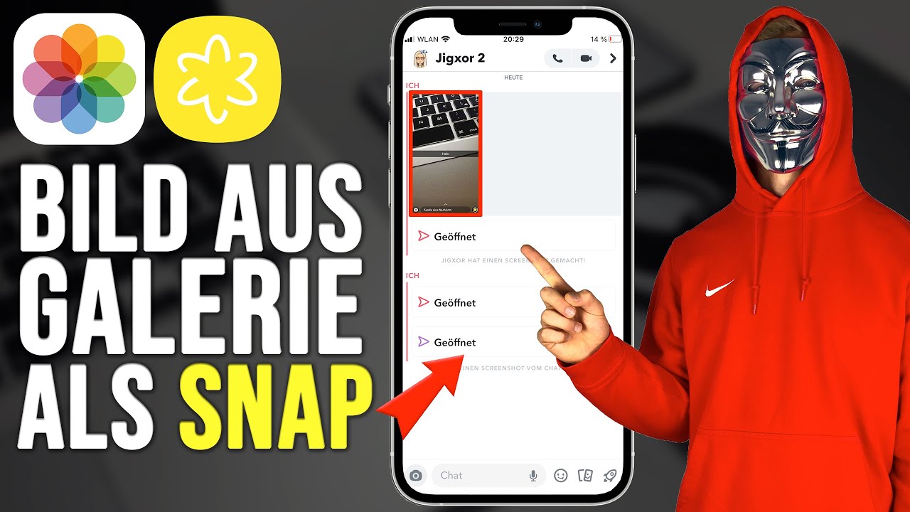 Snapchat Bilder & Videos aus Galerie als SNAP verschicken! [2022]