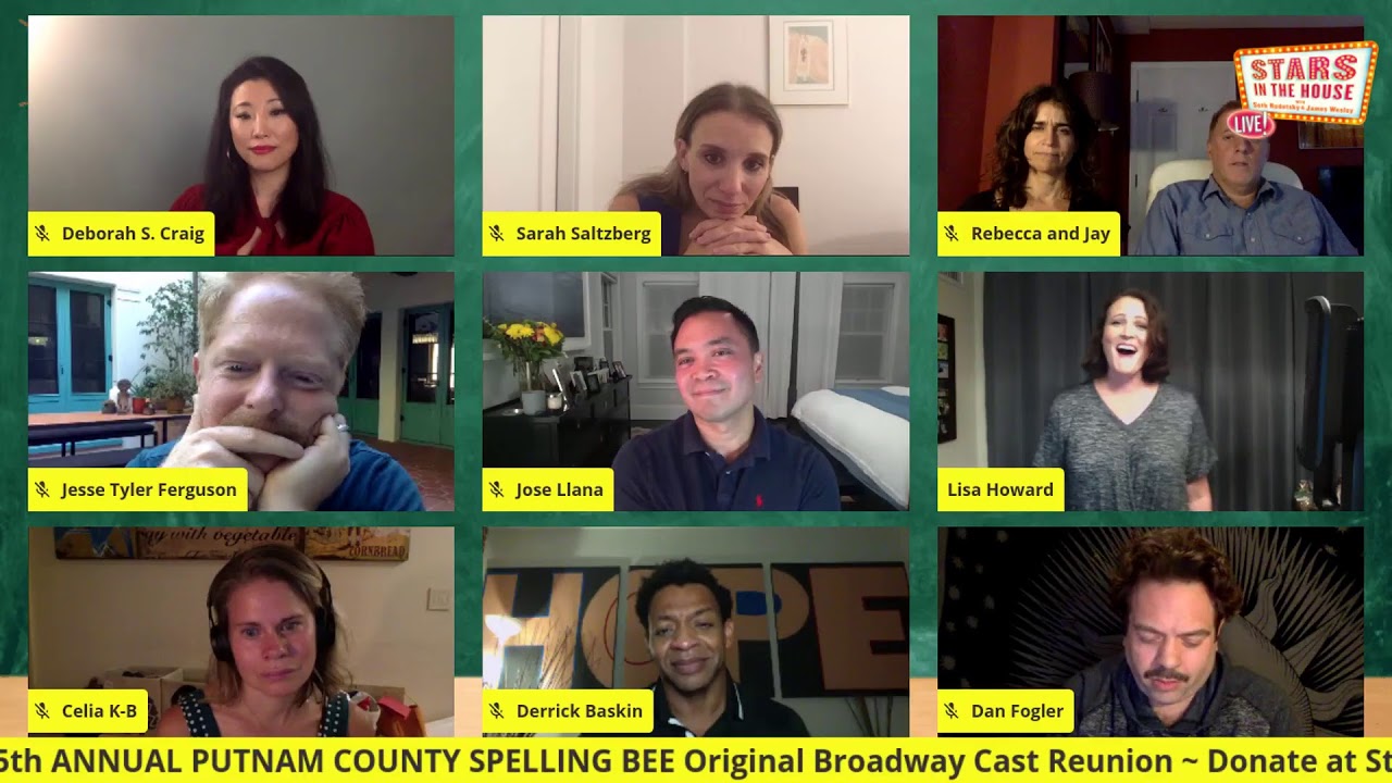 25th ANNUAL PUTNAM COUNTY SPELLING BEE Cast Reunion|Stars In The House, Friday, 9/25  at 7PM ET