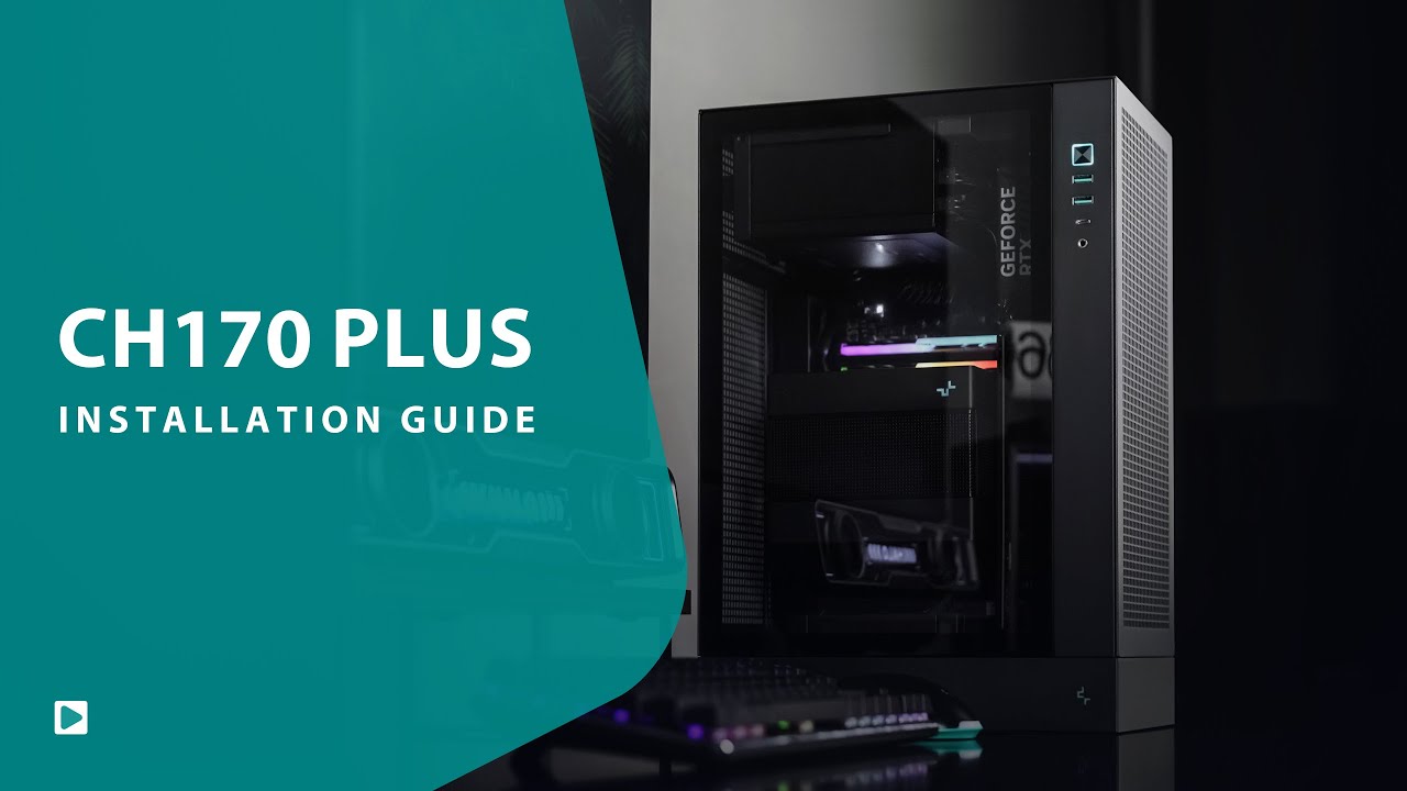 [Installation Guide] DeepCool CH170 PLUS Vertical Micro-ATX Mini Tower PC Case
