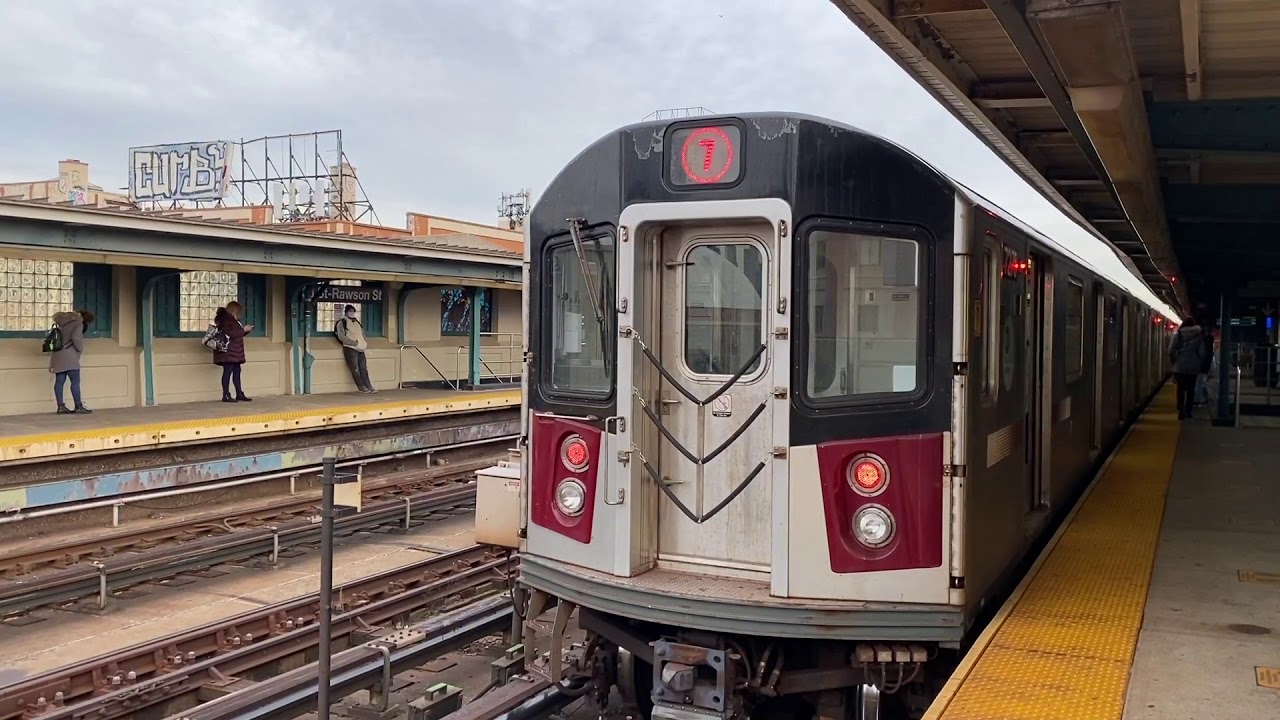 ᴴᴰ IRT Flushing Line: R188 (7) & (7X) Trains @33rd Street-Rawson Street