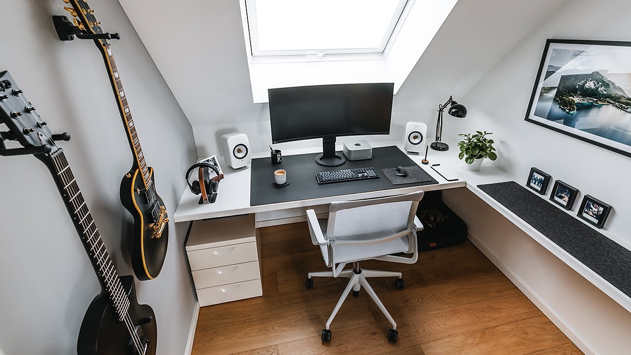 Home Office Setup für Beruf & Freizeit – Minimalistisch & Platzsparend