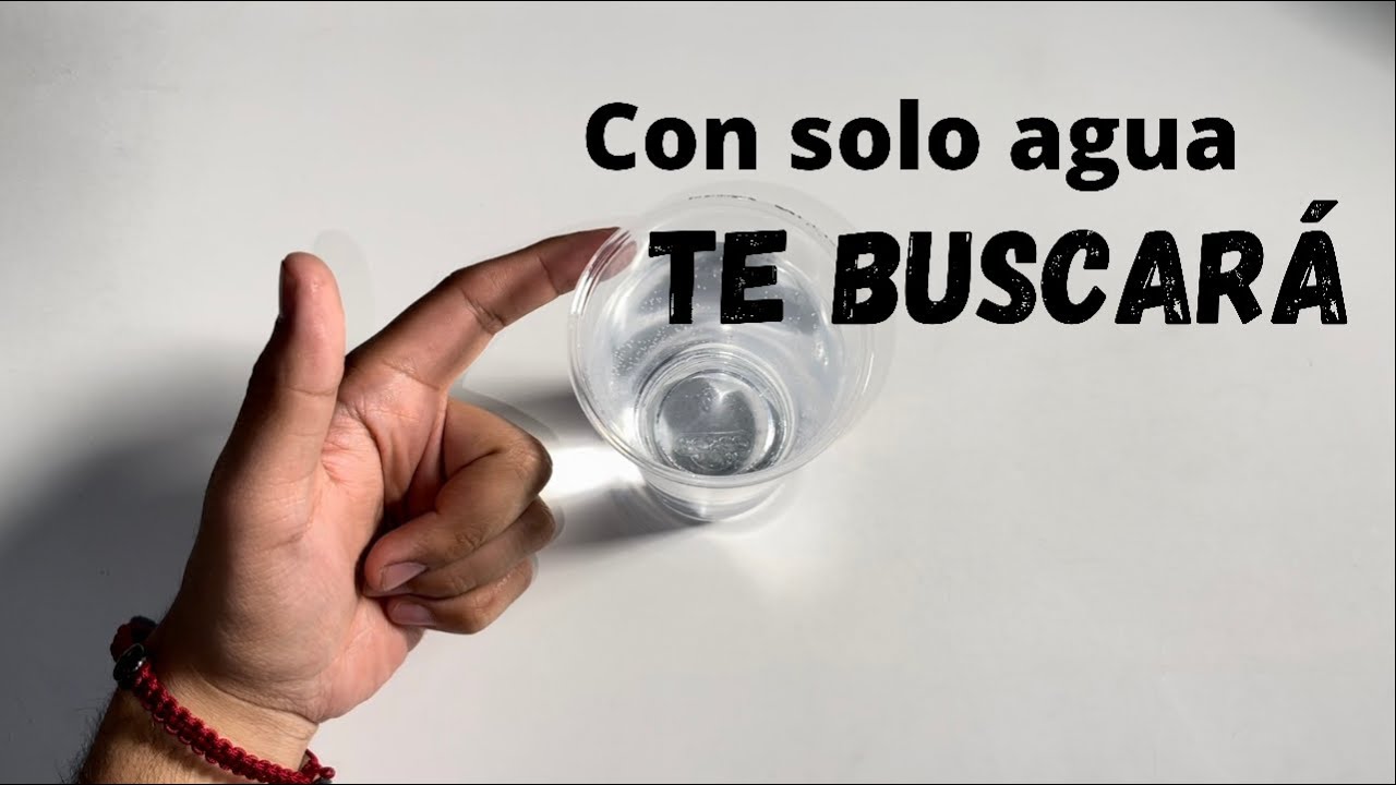 Hechizo para ENAMORAR Y ATRAER a quien sea (Con solo agua)