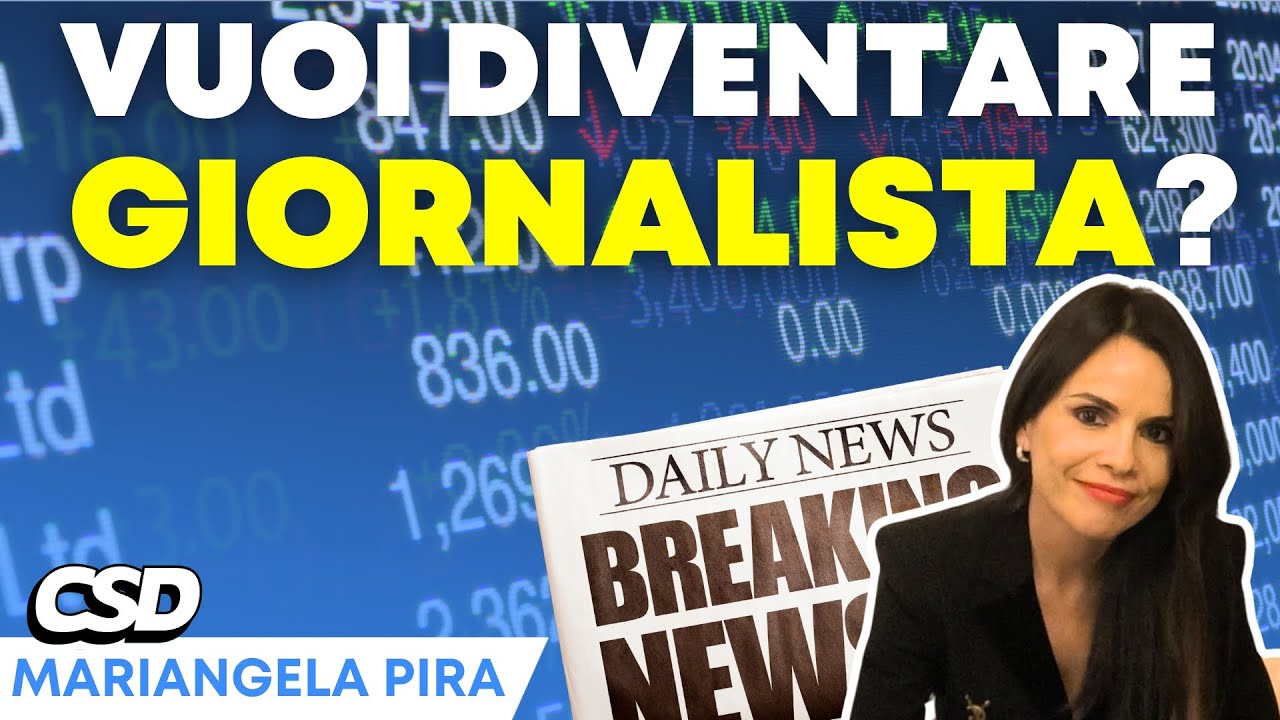 Come si diventa GIORNALISTI? Con Mariangela Pira
