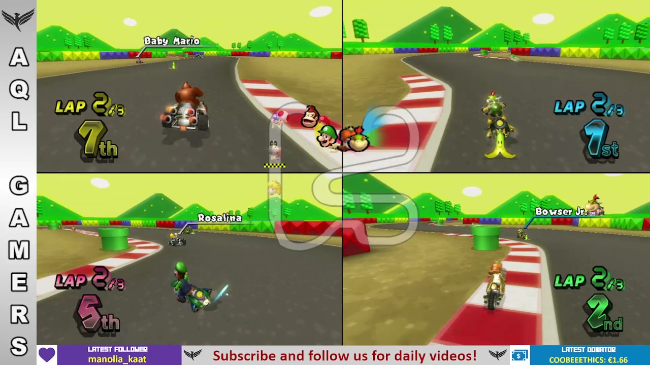🔴Mario Kart Wii ✦ 4 Players #033
