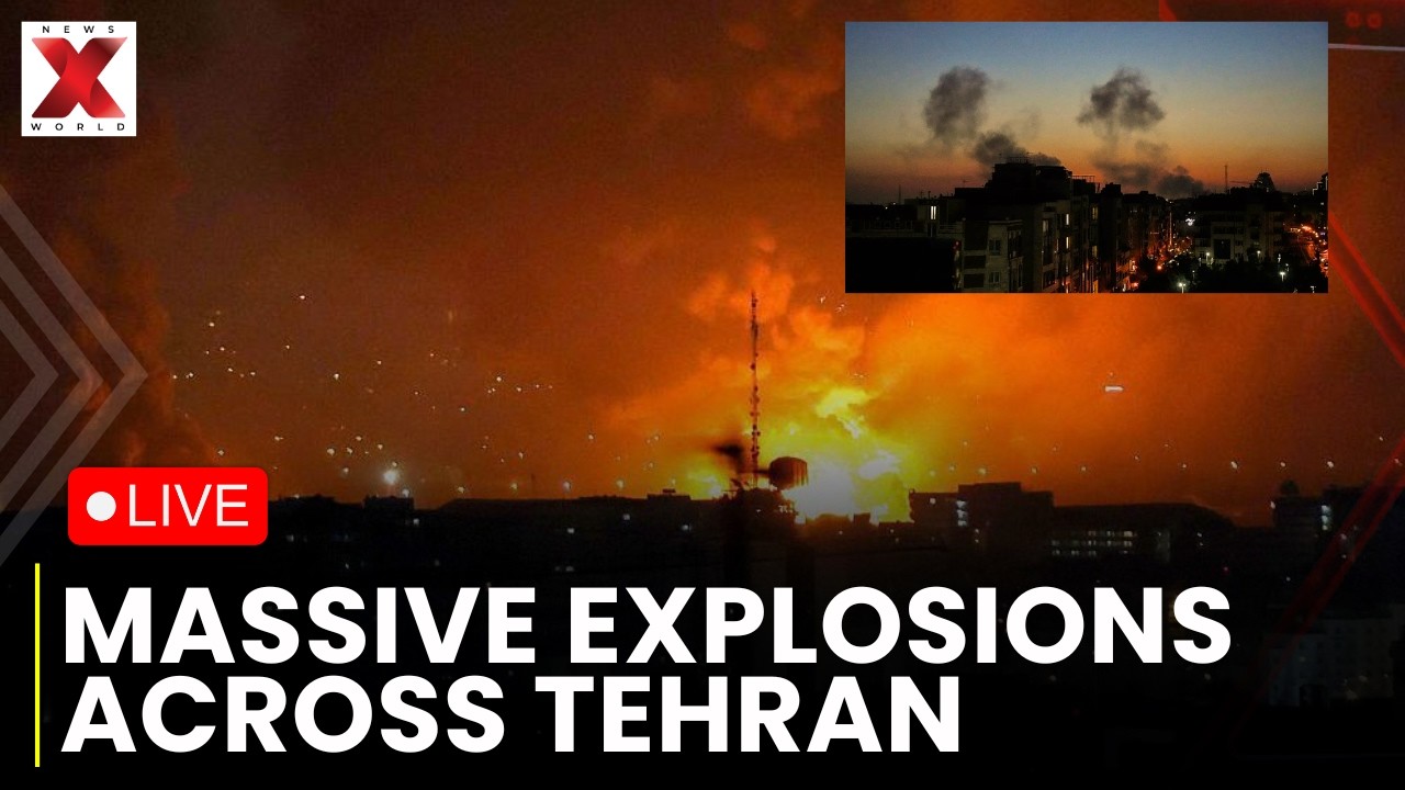 Explosions Rock Tehran LIVE: US-Israel Strikes Intensify, Iran Fires Kheibar Missiles | NewsX World