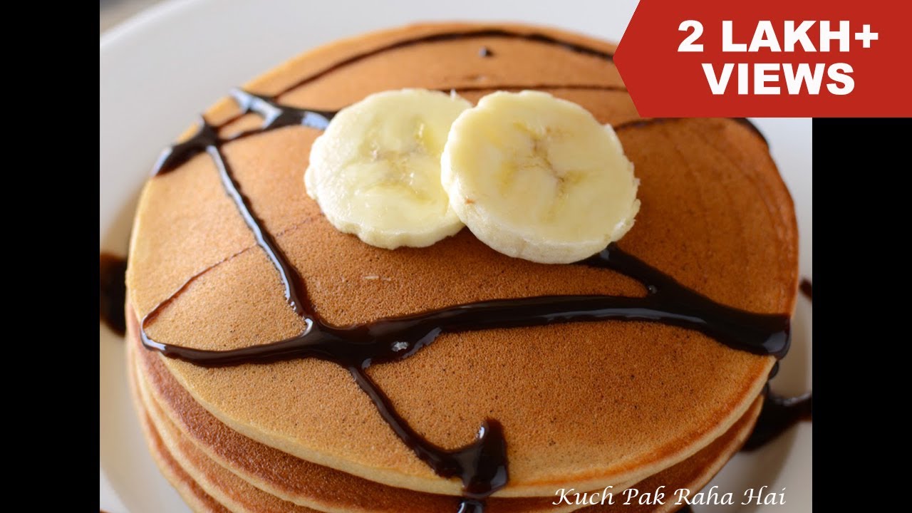 Eggless Pancake Recipe | Light Fluffy Banana Pancake Recipe