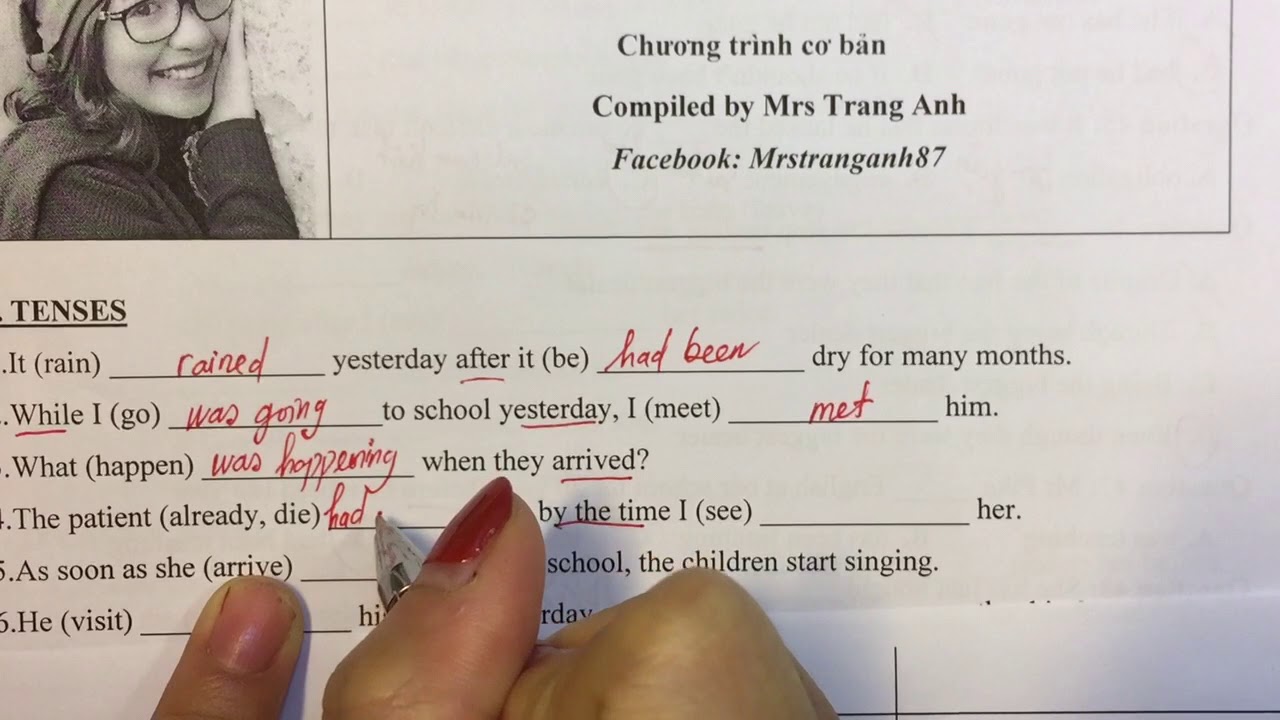 Cách làm bài tập chia động từ 1