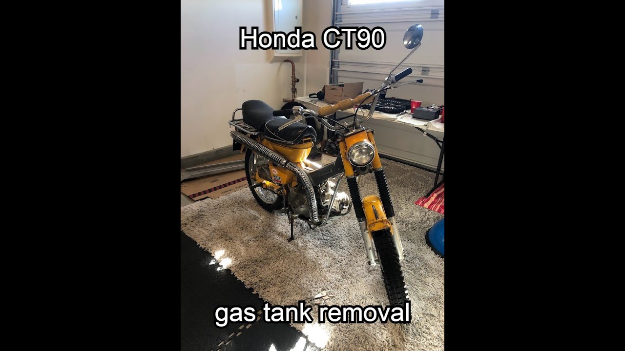 How to remove 1966-1979 Honda CT90 gas tank