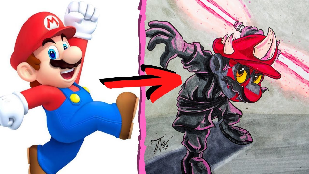 Darth Mario | Art Challenge STAR WARS & MARIO Mashup