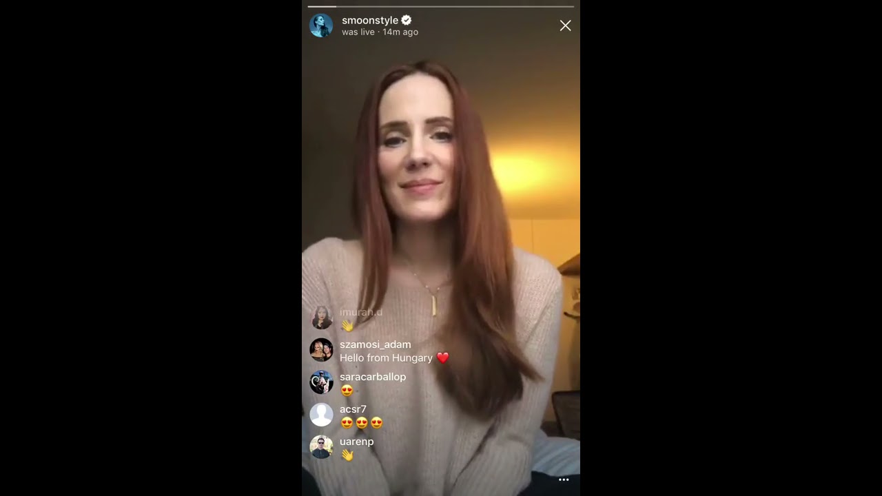 Simone Simons 9/04/18 instagram live | smoonstyle
