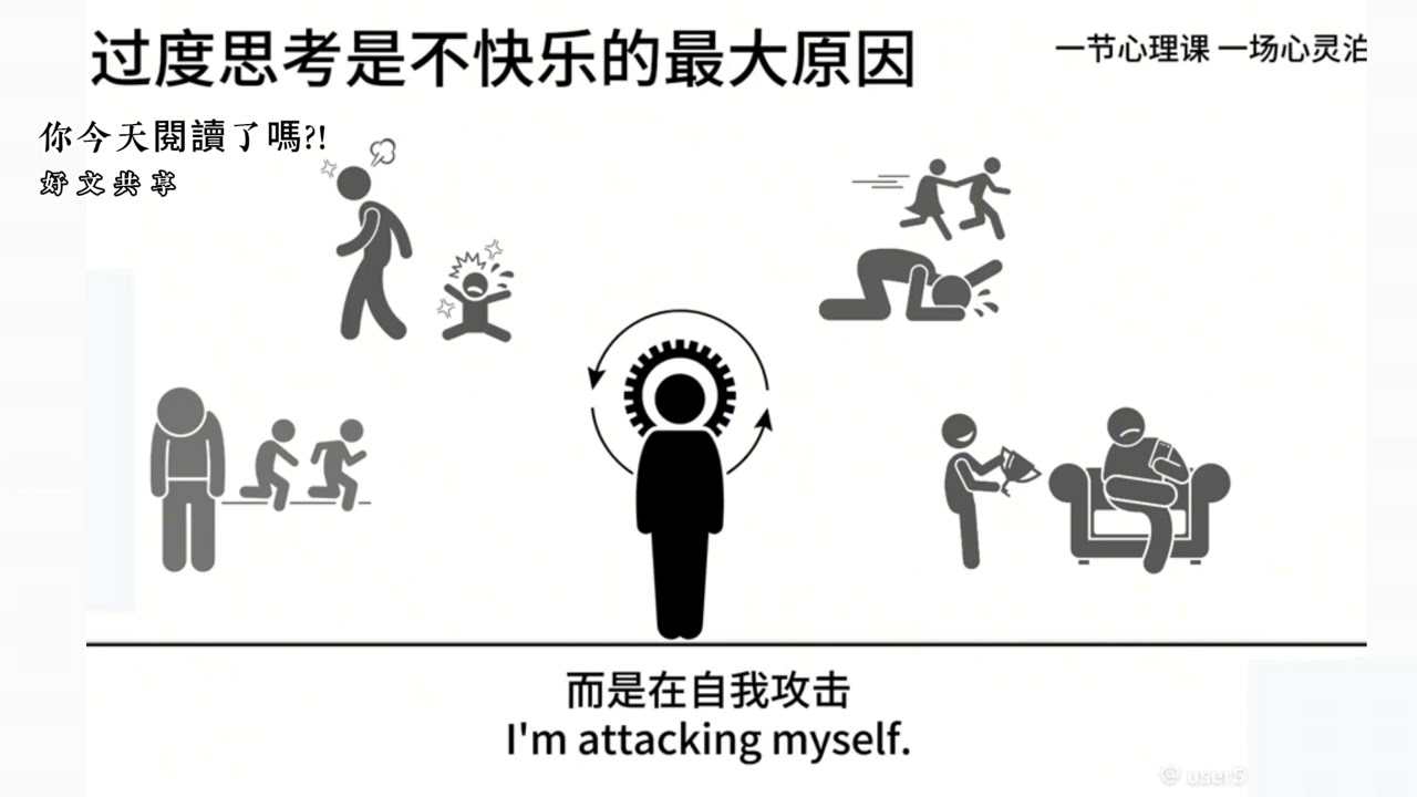 好文閱讀-你今天閱讀了嗎? 你不是想太多，你是停不下來。不快樂，往往不是生活太難，而是大腦太吵。