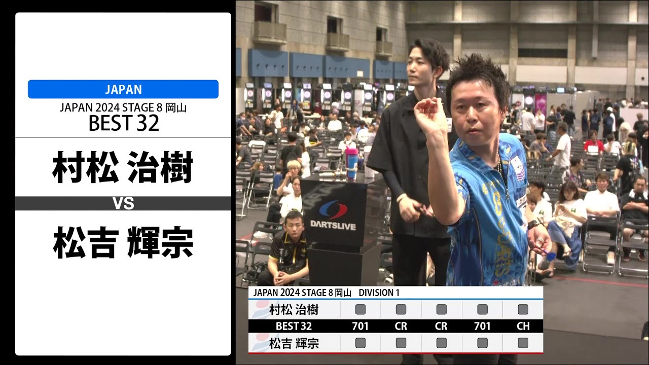 【村松 治樹 VS 松吉 輝宗】JAPAN 2024 STAGE8 岡山 BEST32