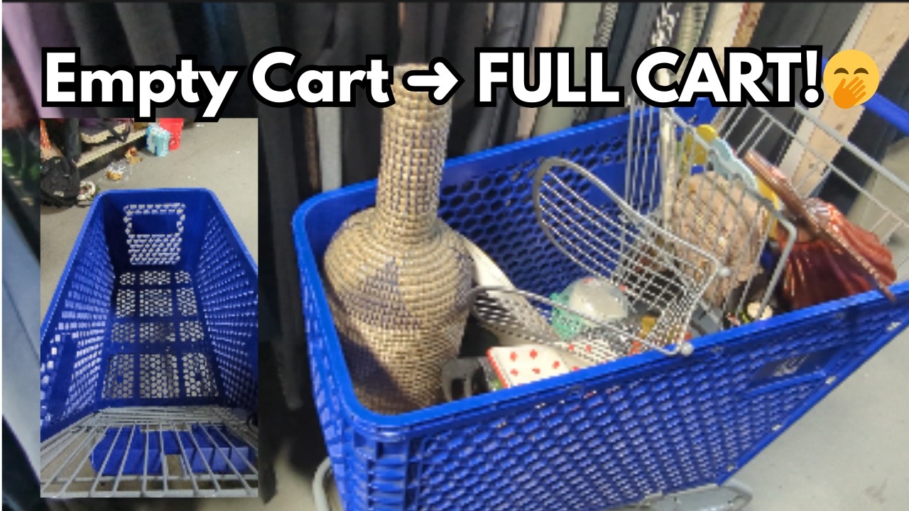 Empty Cart to FULL Cart?! Goodwill Thrift Haul 🛒🎉