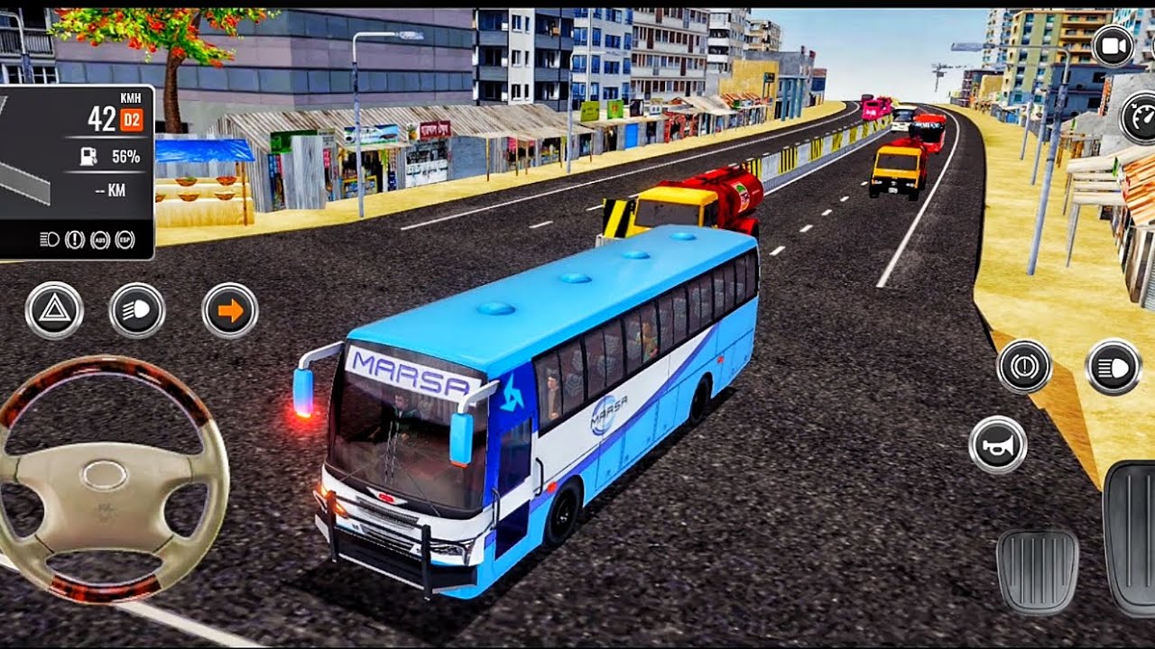 Khulna TO Dhaka bus 🚌 simulator Bangladesh driving Highway road signal traffic🚦 night trip 2026