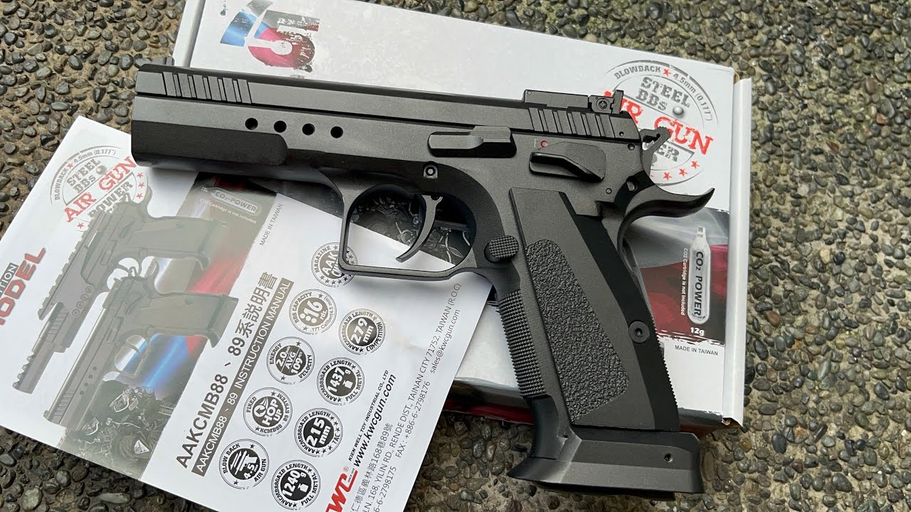 Wasak ang Bote KWC Airgun 75 Tactical Full Metal unboxing and testing