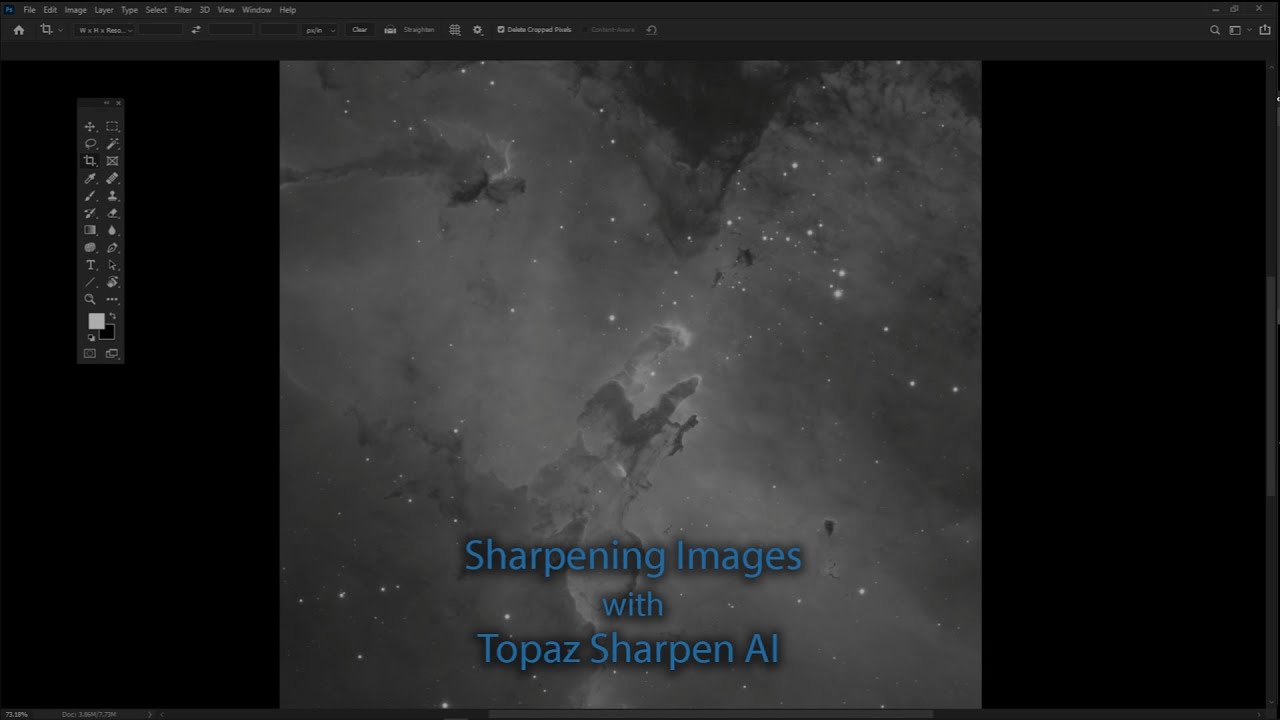 Topaz Labs 'Sharpen AI' with astronomical images (Tutorial)