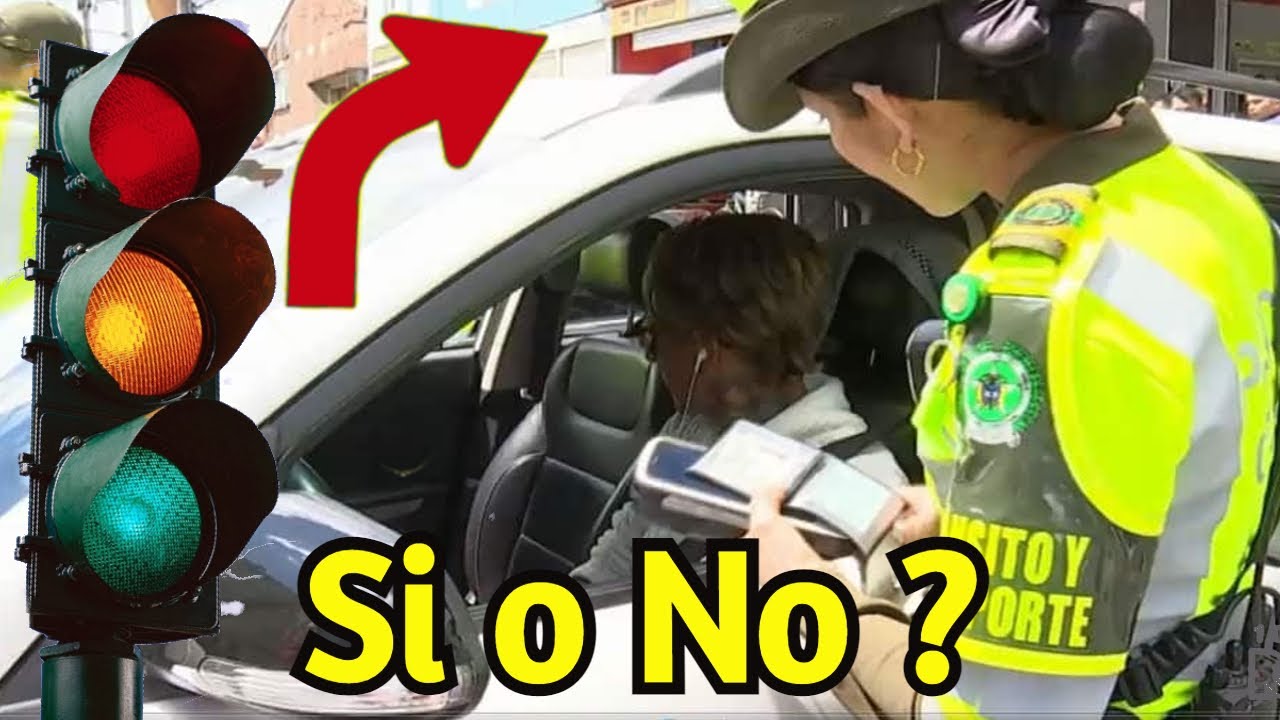 Esta PERMITIDO GIRAR a la DERECHA estando el SEMAFORO en ROJO ?