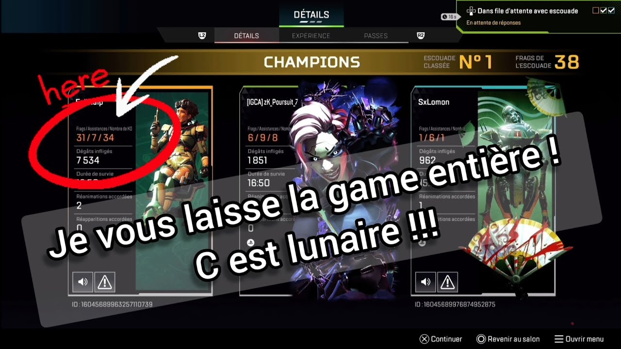 Je profite ! Pour une fois que le tricheur est dans ma team !!