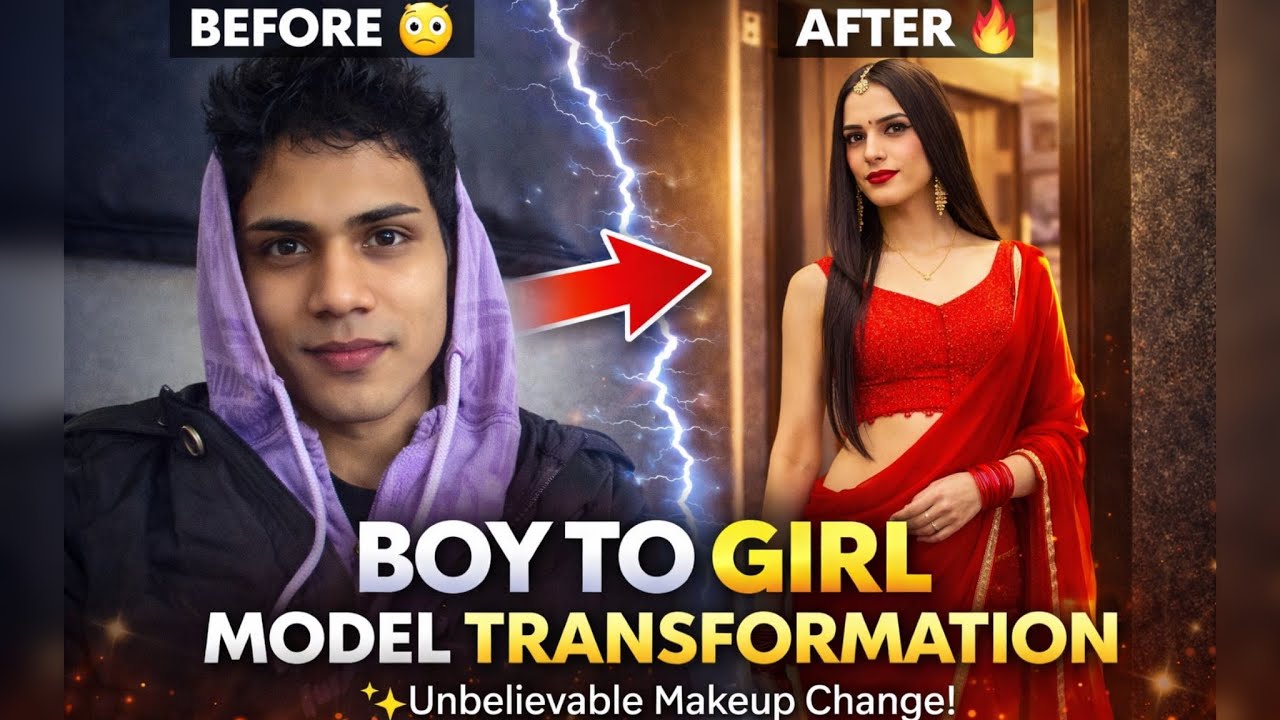 Full Makeup Transformation 💄 | Male to Female for a Fashion Event