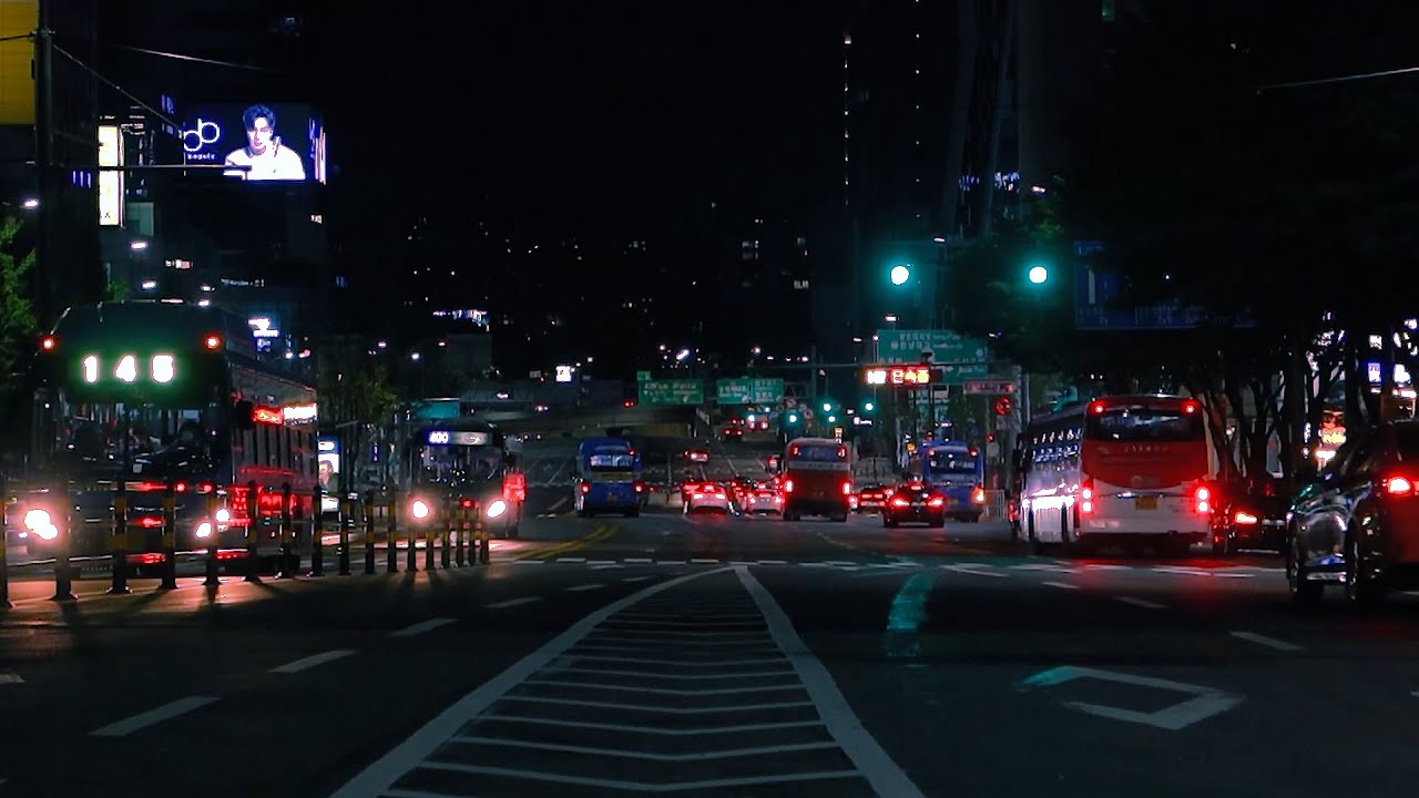 City Sounds and Traffic Ambience ASMR for Sleep and Study | Relaxing City at Night