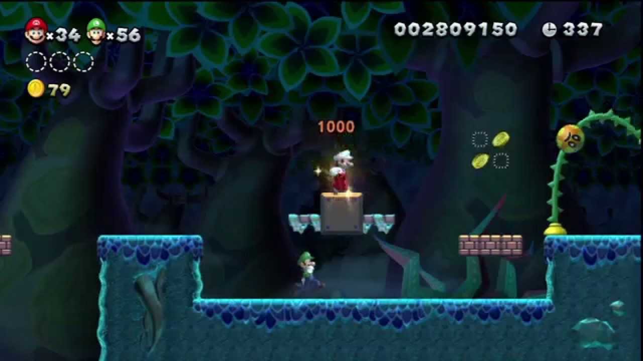 New Super Mario Bros. U - Jungle Cassis - 5-3 : Fonce Alfronce