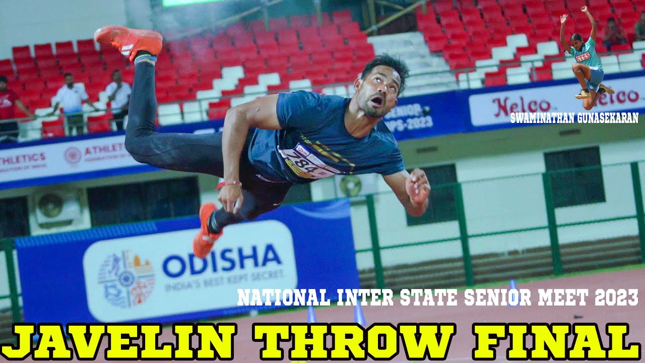 Javelin throw men Rohit Yadav 83.28m || 62nd National Inter State Senior Athletics Championship 2023