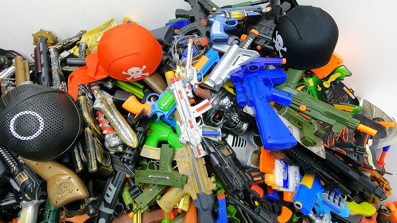 Here is my Weapon Collection. A Thousand Types of Toy Guns, Pistols, Rifles Show