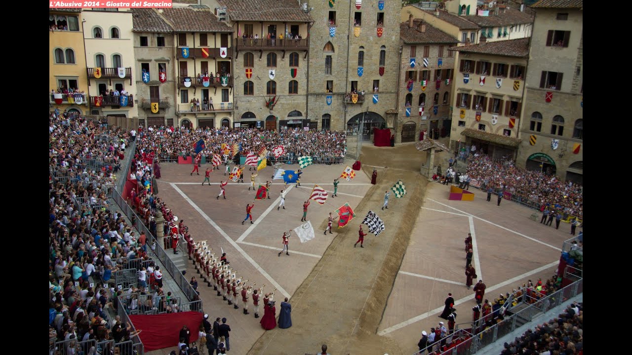 Saggio Sbandieratori Arezzo - Giostra del Saracino Settembre 2014