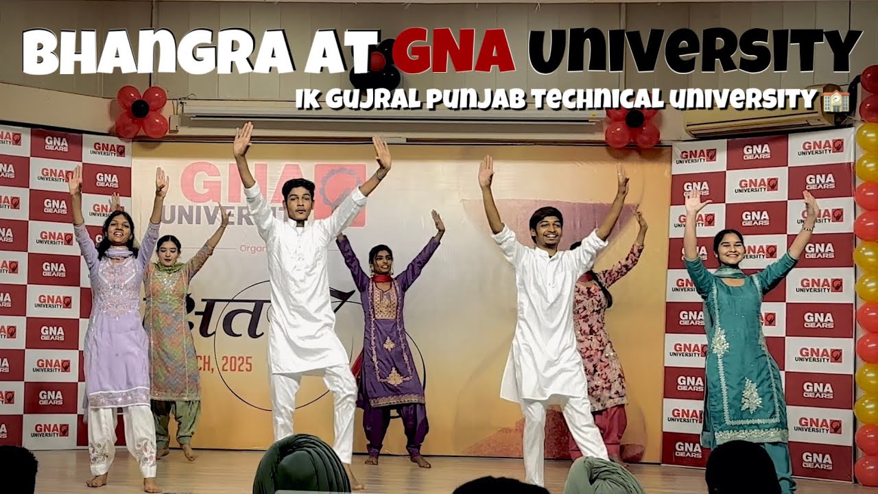 Bhangra at GNA University | Shitiz 2025 | Ik Gujral Punjab Technical University