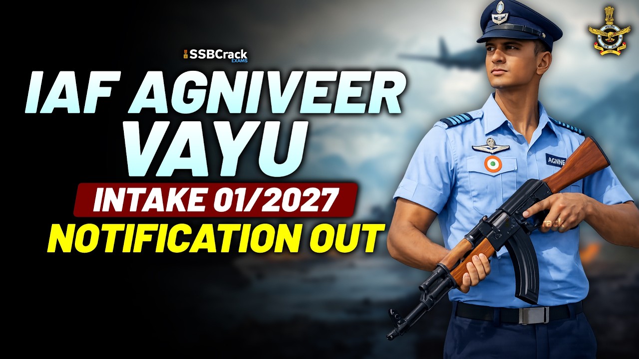 Agniveervayu Intake 01/2027 Recruitment Notification By IAF