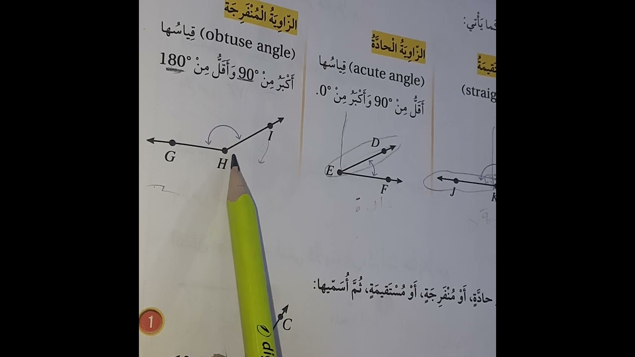 حل اسئلة الخطوط و الأشعة و الزوايا صف رابع كتاب الطالب صفحة 96 و كتاب التمارين قناة حياتنا التعليمية