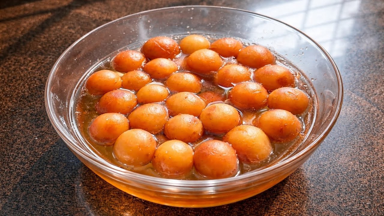 Only 3 Ingredients Gulab Jamun  😍 | Soft, Juicy & Easy  Sweet Recipe |
