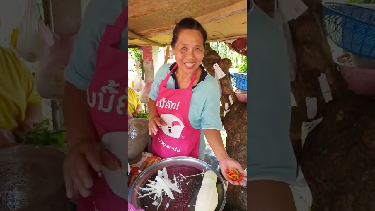 ส้มตำป้านี ร้านนี้มีกินหลายหย่าง ຫຼວງພະບາງມີແຕ່ແນວແຊບໆໆໆ