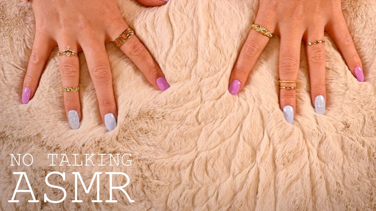 ASMR 1h Cosy Furry Blanket Scratching Background ASMR (🎧 NO TALKING)