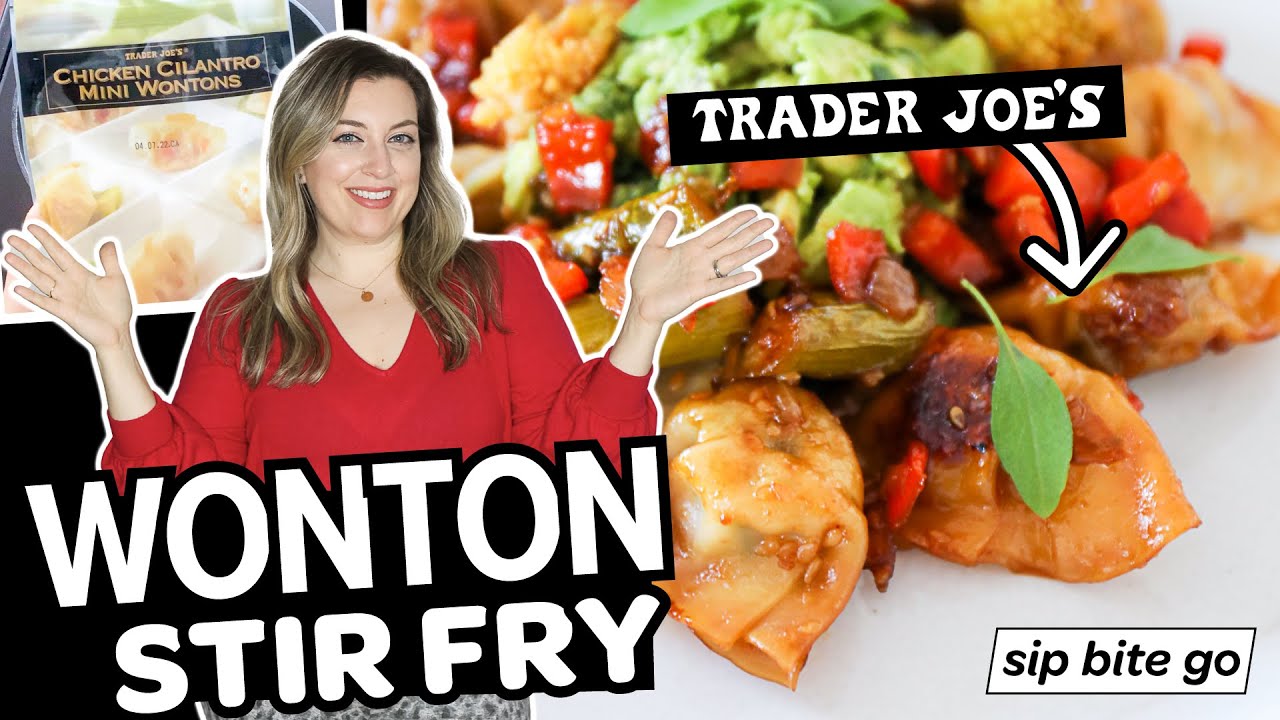 Trader Joe's Chicken Cilantro Mini Wontons Stir Fry Recipe