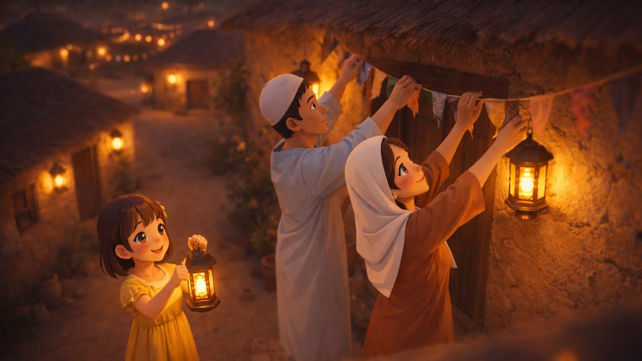أول ليلة رمضان في الريف | ASMR هدوء، فوانيس، زينة وسكينة المغرب Ramadan🌙